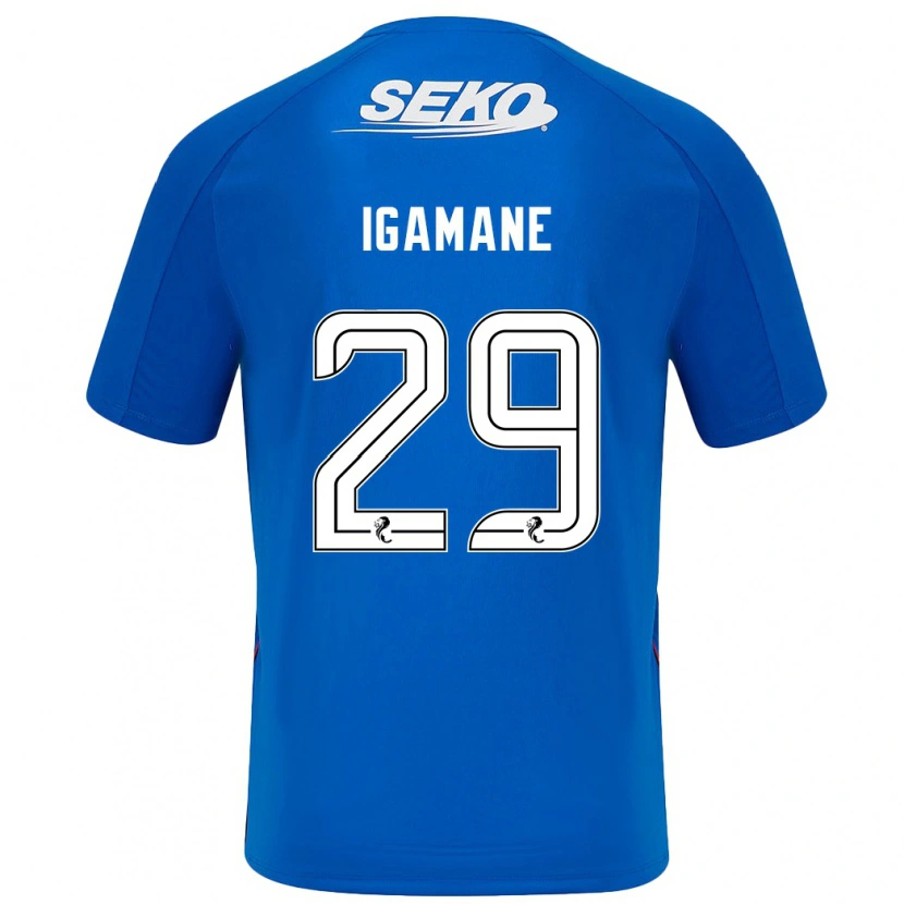 Danxen Män Hamza Igamane #29 Mörkblå Hemmatröja Matchtröjor 2024/25 Tröjor T-Tröja