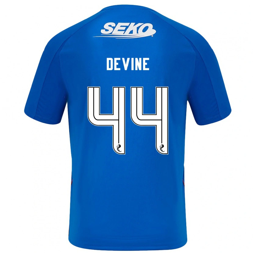 Danxen Män Adam Devine #44 Mörkblå Hemmatröja Matchtröjor 2024/25 Tröjor T-Tröja