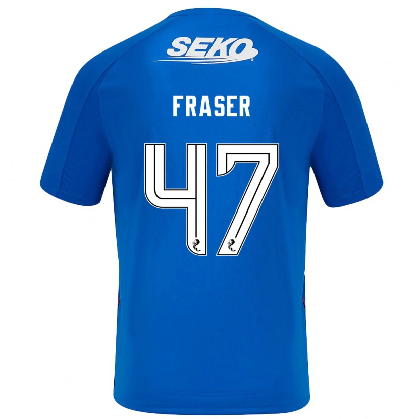 Danxen Män Robbie Fraser #47 Mörkblå Hemmatröja Matchtröjor 2024/25 Tröjor T-Tröja