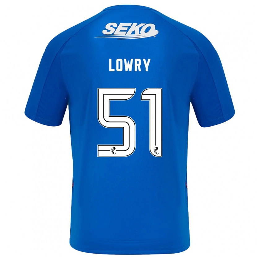 Danxen Män Alex Lowry #51 Mörkblå Hemmatröja Matchtröjor 2024/25 Tröjor T-Tröja