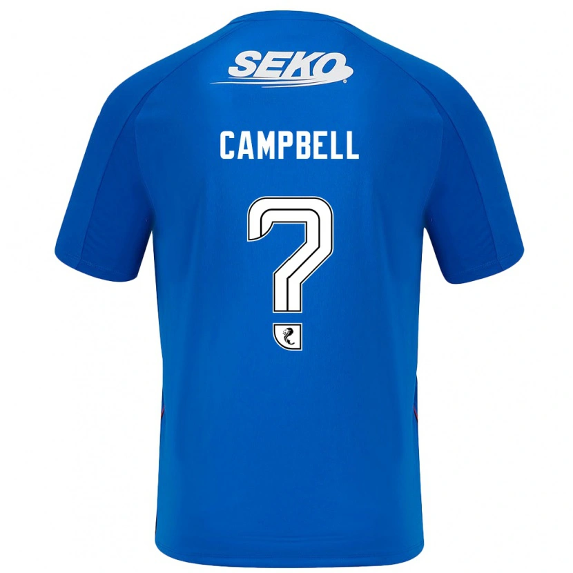 Danxen Män Connor Campbell #0 Mörkblå Hemmatröja Matchtröjor 2024/25 Tröjor T-Tröja