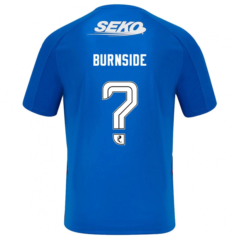 Danxen Män Callum Burnside #0 Mörkblå Hemmatröja Matchtröjor 2024/25 Tröjor T-Tröja