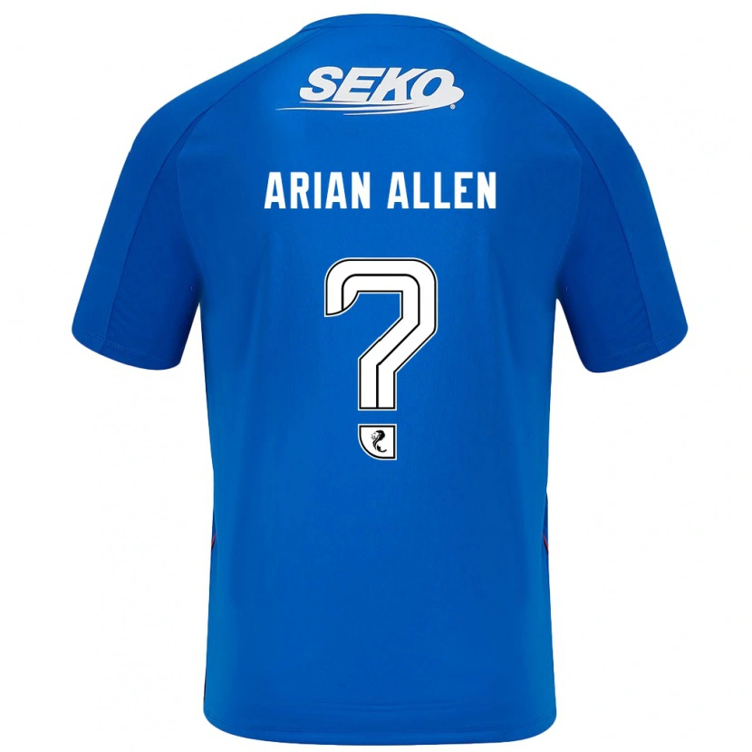 Danxen Män Arian Allen #0 Mörkblå Hemmatröja Matchtröjor 2024/25 Tröjor T-Tröja