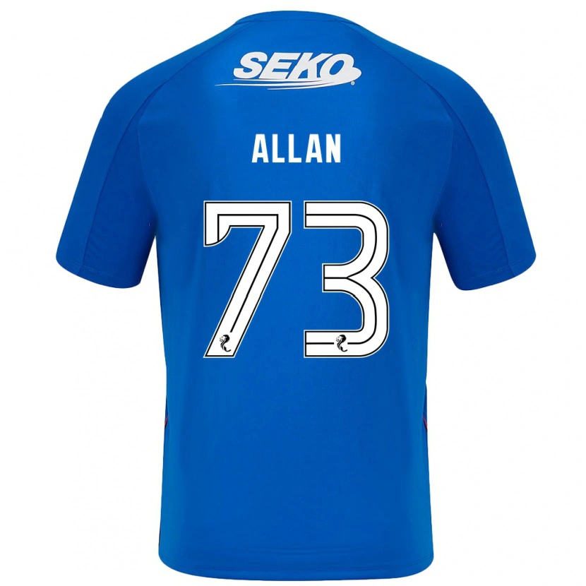 Danxen Män Connor Allan #73 Mörkblå Hemmatröja Matchtröjor 2024/25 Tröjor T-Tröja