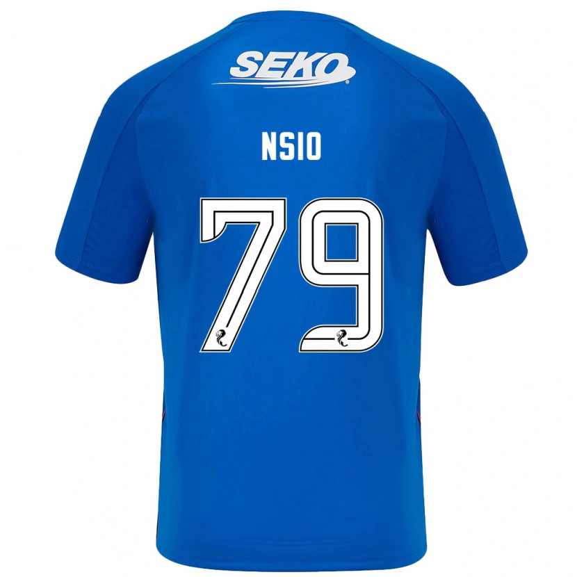 Danxen Män Paul Nsio #79 Mörkblå Hemmatröja Matchtröjor 2024/25 Tröjor T-Tröja
