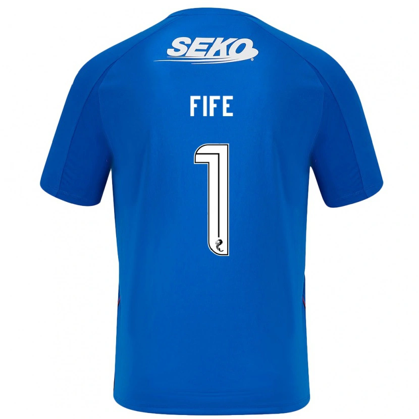 Danxen Män Jenna Fife #1 Mörkblå Hemmatröja Matchtröjor 2024/25 Tröjor T-Tröja
