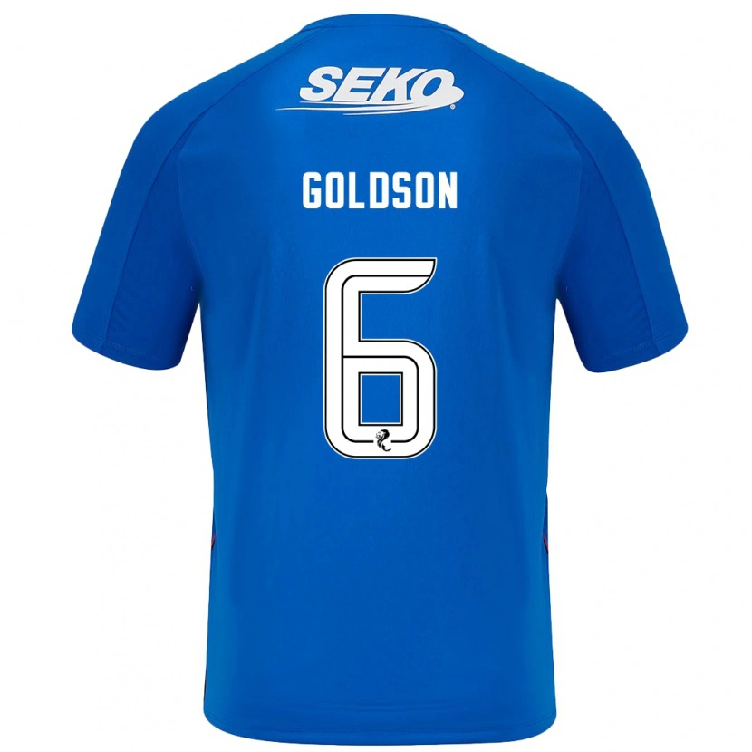 Danxen Män Connor Goldson #6 Mörkblå Hemmatröja Matchtröjor 2024/25 Tröjor T-Tröja