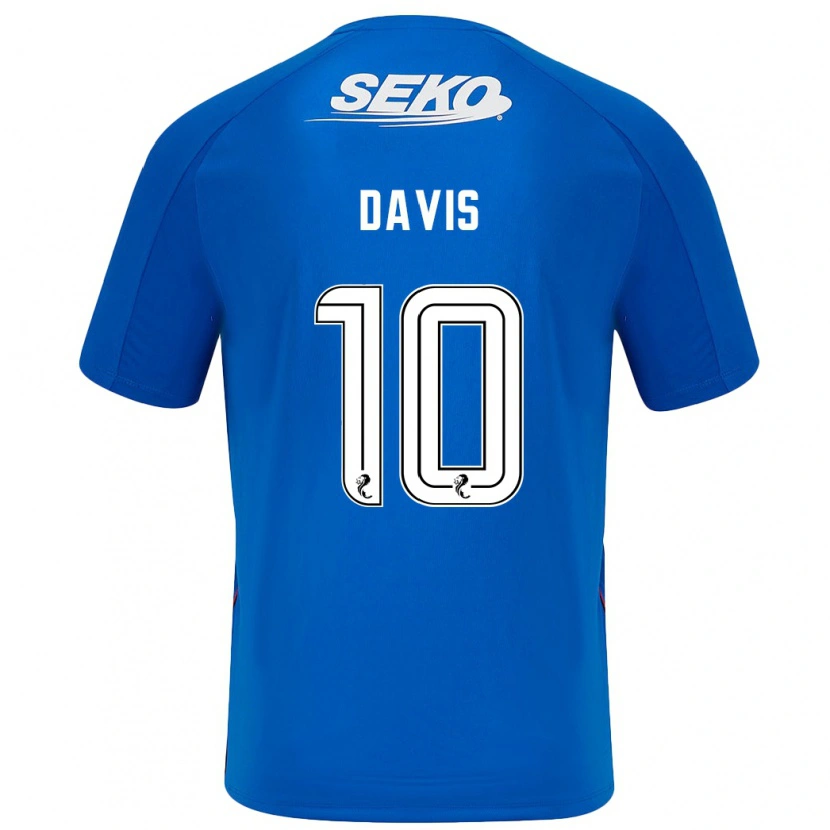 Danxen Män Steven Davis #10 Mörkblå Hemmatröja Matchtröjor 2024/25 Tröjor T-Tröja