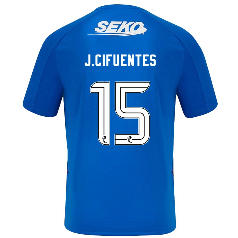 Danxen Män José Cifuentes #15 Mörkblå Hemmatröja Matchtröjor 2024/25 Tröjor T-Tröja