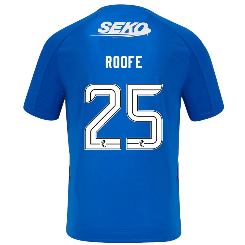 Danxen Män Kemar Roofe #25 Mörkblå Hemmatröja Matchtröjor 2024/25 Tröjor T-Tröja