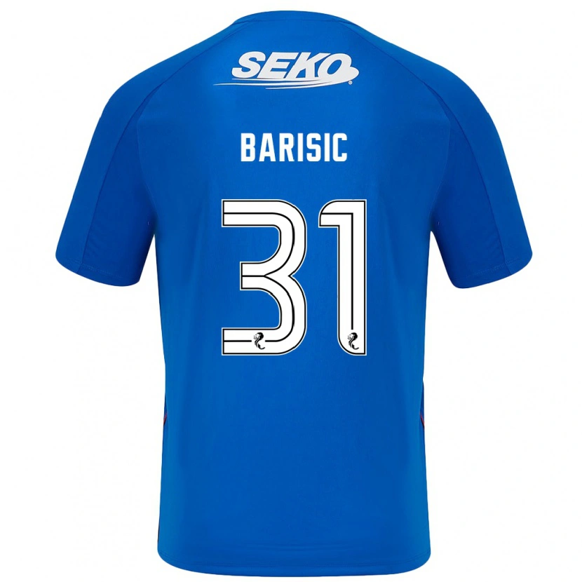 Danxen Män Borna Barisic #31 Mörkblå Hemmatröja Matchtröjor 2024/25 Tröjor T-Tröja