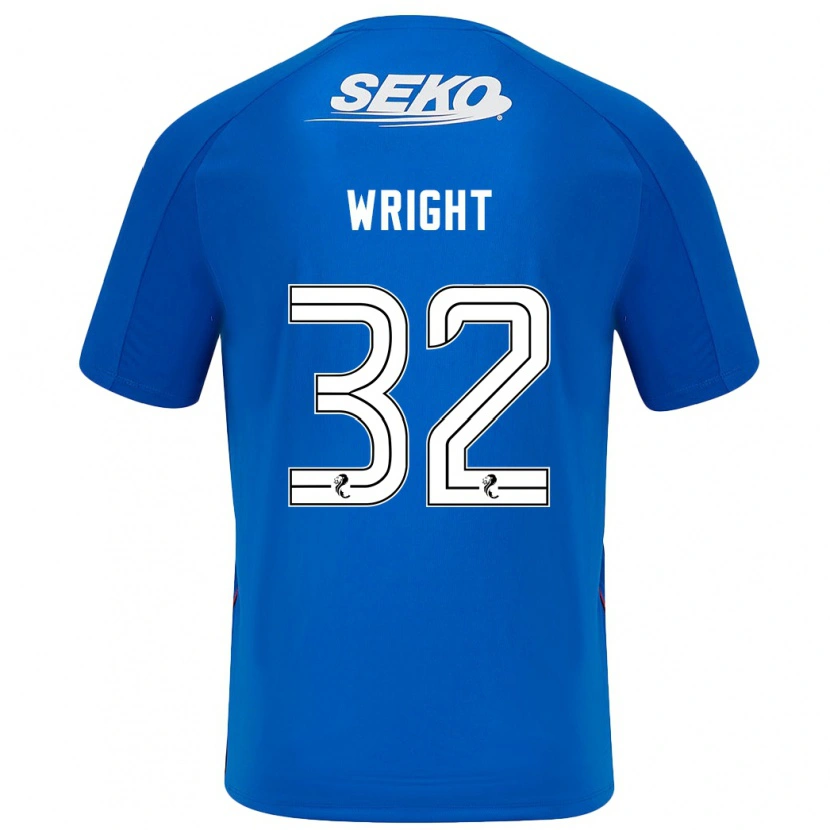 Danxen Män Kieran Wright #32 Mörkblå Hemmatröja Matchtröjor 2024/25 Tröjor T-Tröja