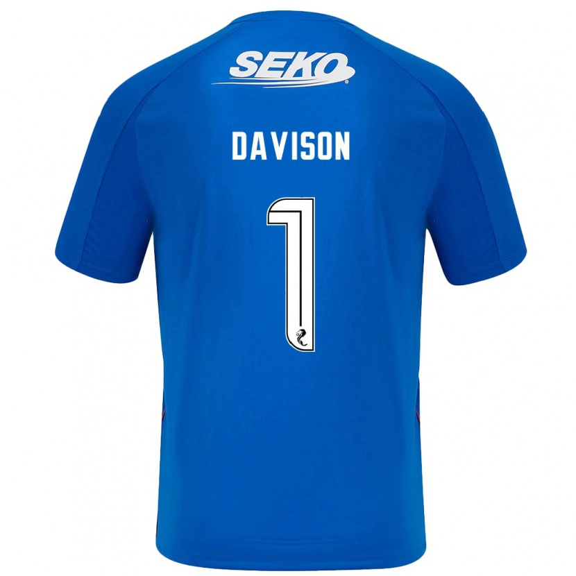 Danxen Män Hannah Davison #1 Mörkblå Hemmatröja Matchtröjor 2024/25 Tröjor T-Tröja