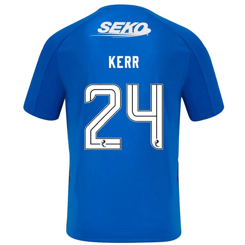 Danxen Män Samantha Mary Kerr #24 Mörkblå Hemmatröja Matchtröjor 2024/25 Tröjor T-Tröja