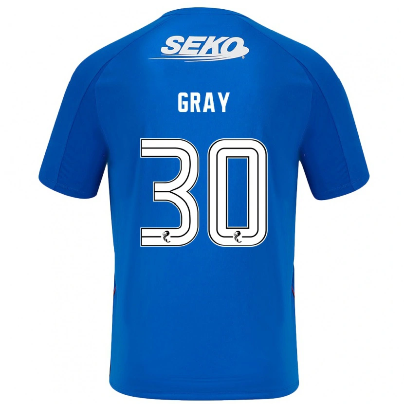 Danxen Män Georgia Gray #30 Mörkblå Hemmatröja Matchtröjor 2024/25 Tröjor T-Tröja