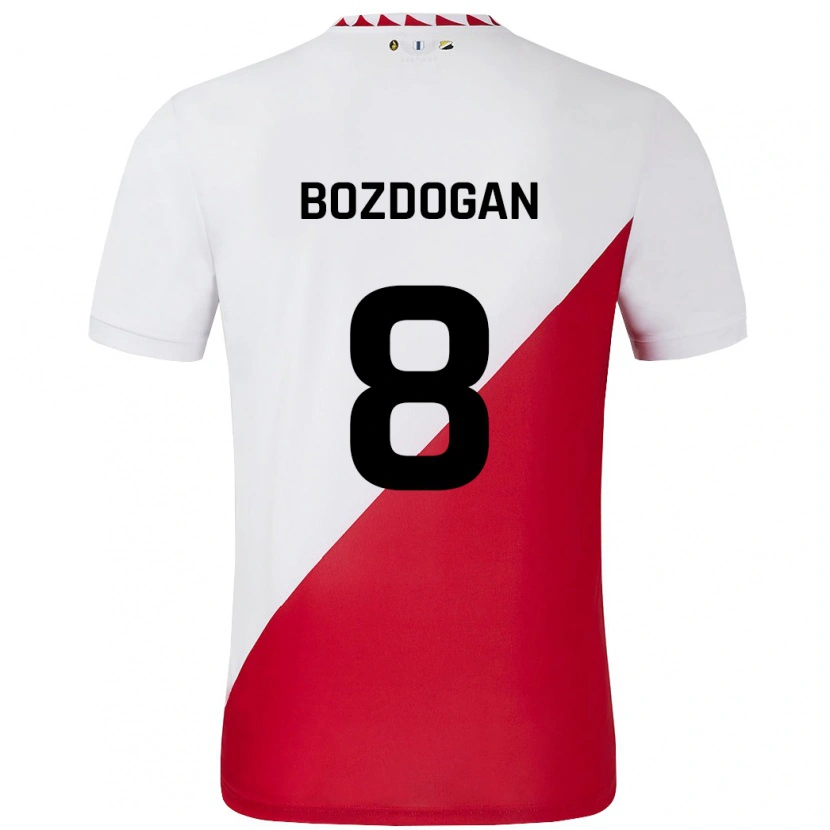 Danxen Män Can Bozdogan #8 Vit Röd Hemmatröja Matchtröjor 2024/25 Tröjor T-Tröja