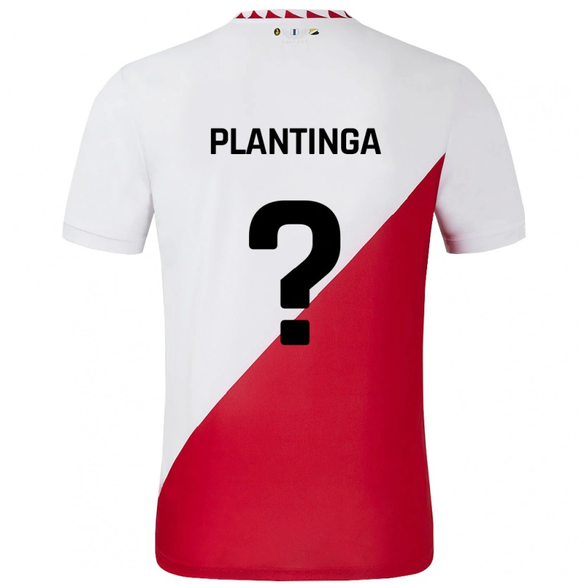 Danxen Män Viggo Plantinga #0 Vit Röd Hemmatröja Matchtröjor 2024/25 Tröjor T-Tröja