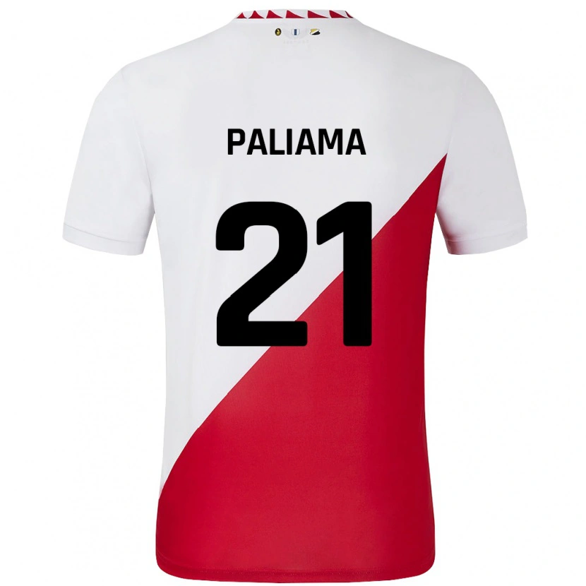 Danxen Män Joni Paliama #21 Vit Röd Hemmatröja Matchtröjor 2024/25 Tröjor T-Tröja
