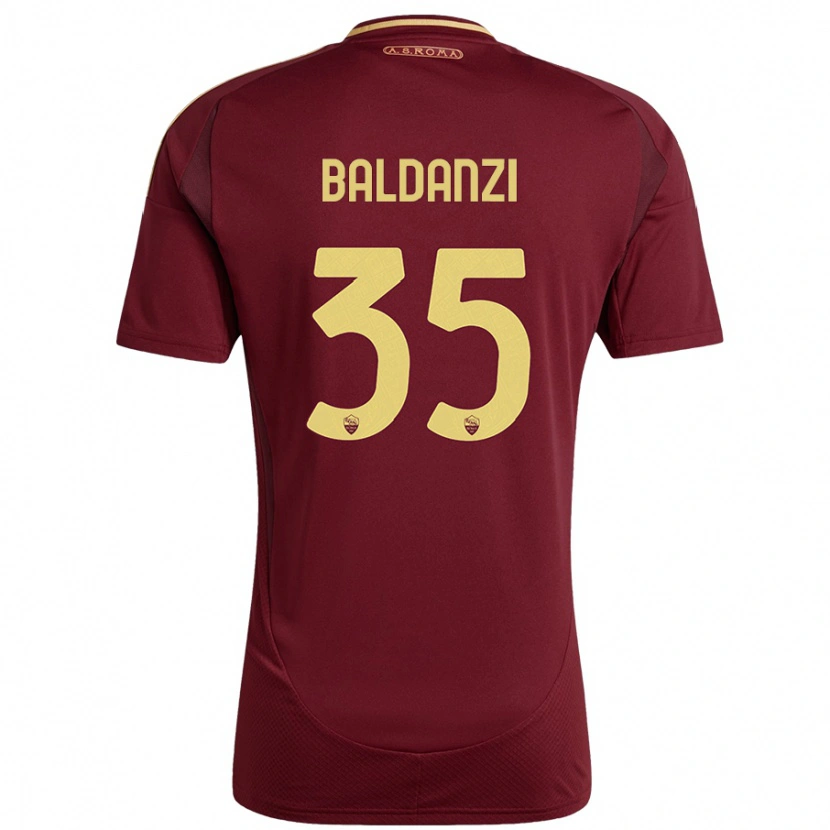 Danxen Män Tommaso Baldanzi #35 Rött Brunt Guld Hemmatröja Matchtröjor 2024/25 Tröjor T-Tröja