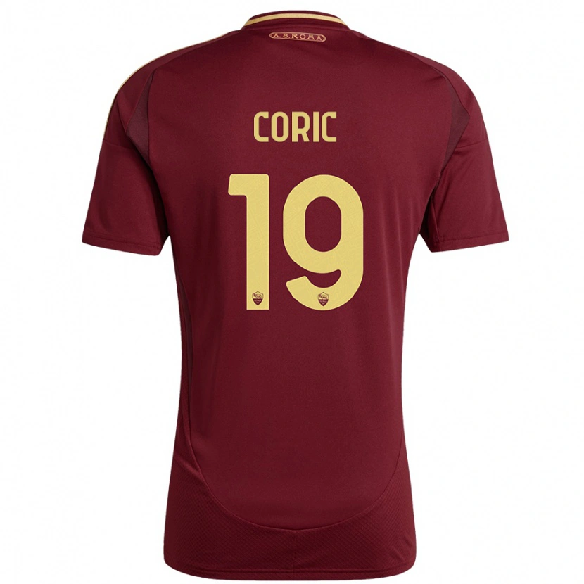Danxen Män Ante Coric #19 Rött Brunt Guld Hemmatröja Matchtröjor 2024/25 Tröjor T-Tröja