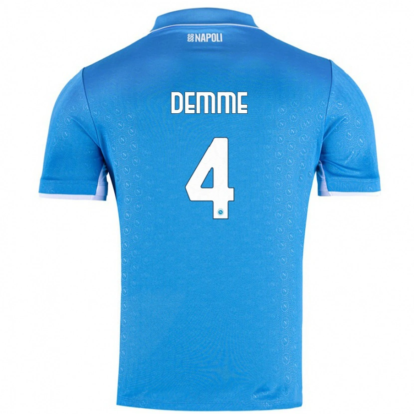 Danxen Män Diego Demme #4 Himmelsblå Hemmatröja Matchtröjor 2024/25 Tröjor T-Tröja