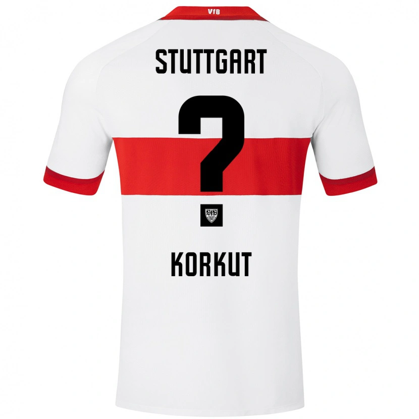 Danxen Män Efe Korkut #0 Vit Röd Hemmatröja Matchtröjor 2024/25 Tröjor T-Tröja