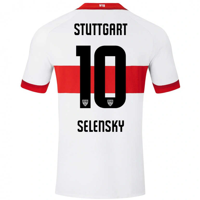 Danxen Män Anja Selensky #10 Vit Röd Hemmatröja Matchtröjor 2024/25 Tröjor T-Tröja