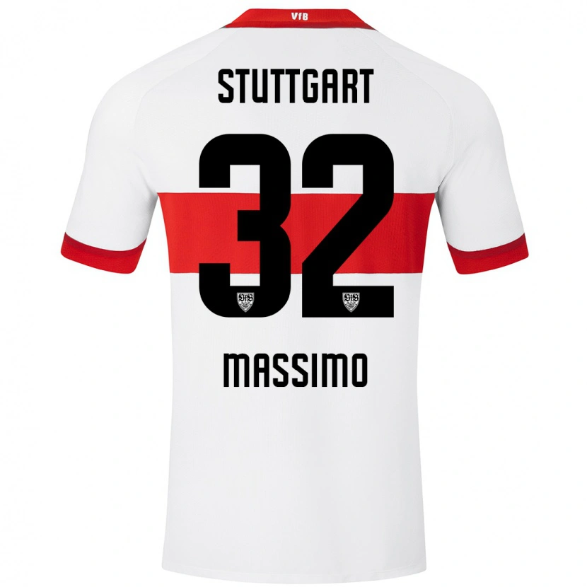 Danxen Män Roberto Massimo #32 Vit Röd Hemmatröja Matchtröjor 2024/25 Tröjor T-Tröja