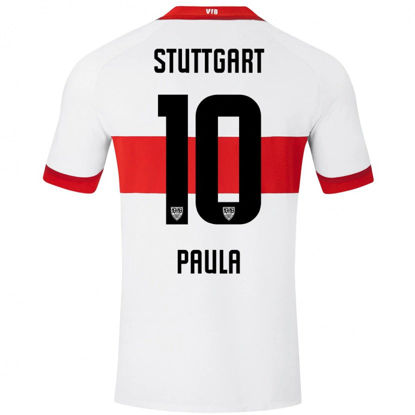Danxen Män Raul Paula #10 Vit Röd Hemmatröja Matchtröjor 2024/25 Tröjor T-Tröja
