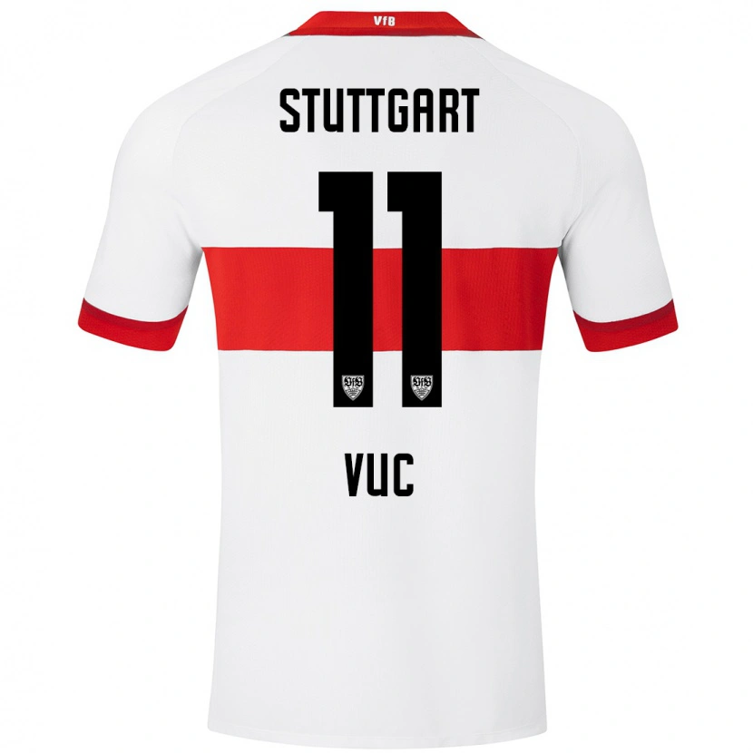 Danxen Män Patrick Vuc #11 Vit Röd Hemmatröja Matchtröjor 2024/25 Tröjor T-Tröja