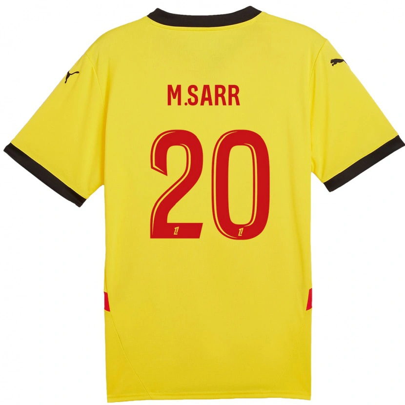 Danxen Män Malang Sarr #20 Gul Röd Hemmatröja Matchtröjor 2024/25 Tröjor T-Tröja