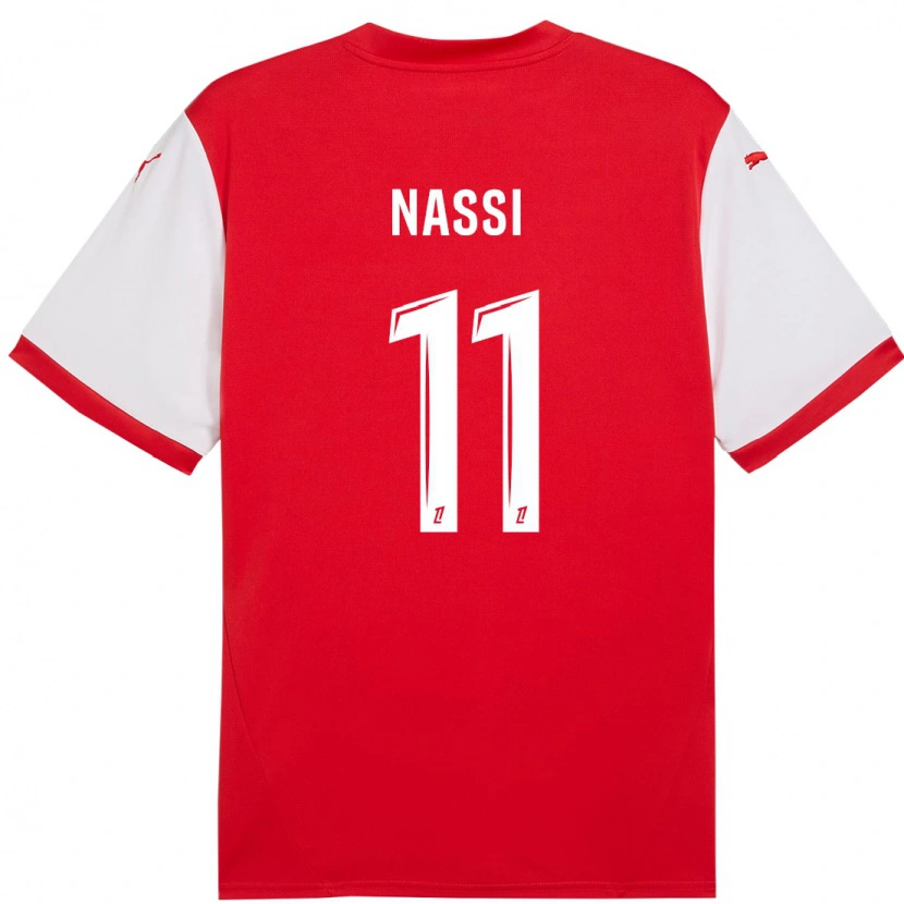Danxen Män Jade Nassi #11 Röd Vit Hemmatröja Matchtröjor 2024/25 Tröjor T-Tröja