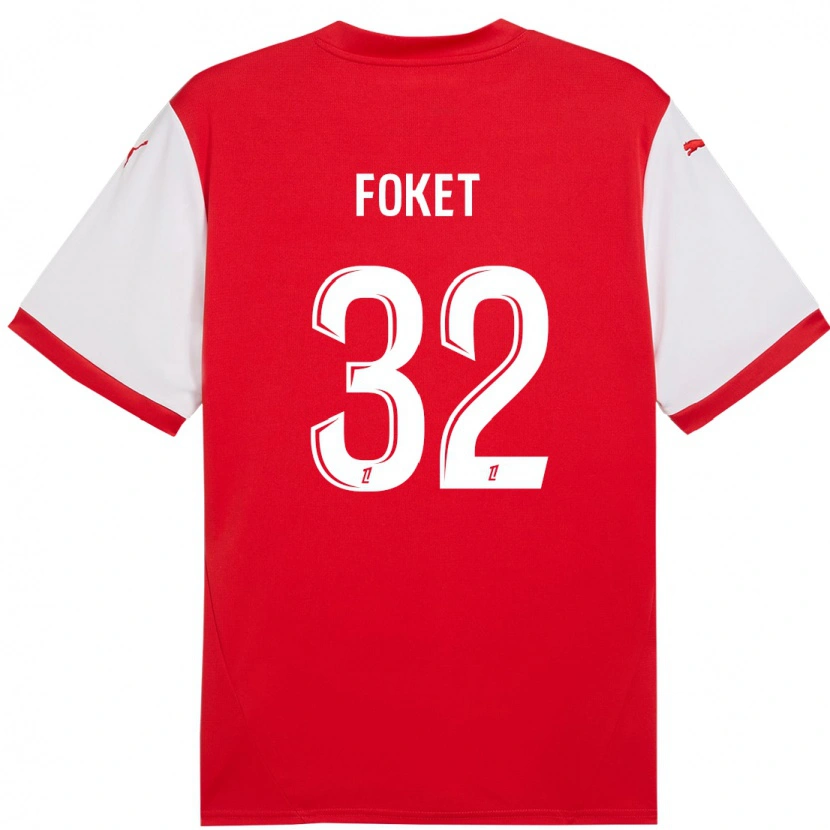 Danxen Män Thomas Foket #32 Röd Vit Hemmatröja Matchtröjor 2024/25 Tröjor T-Tröja