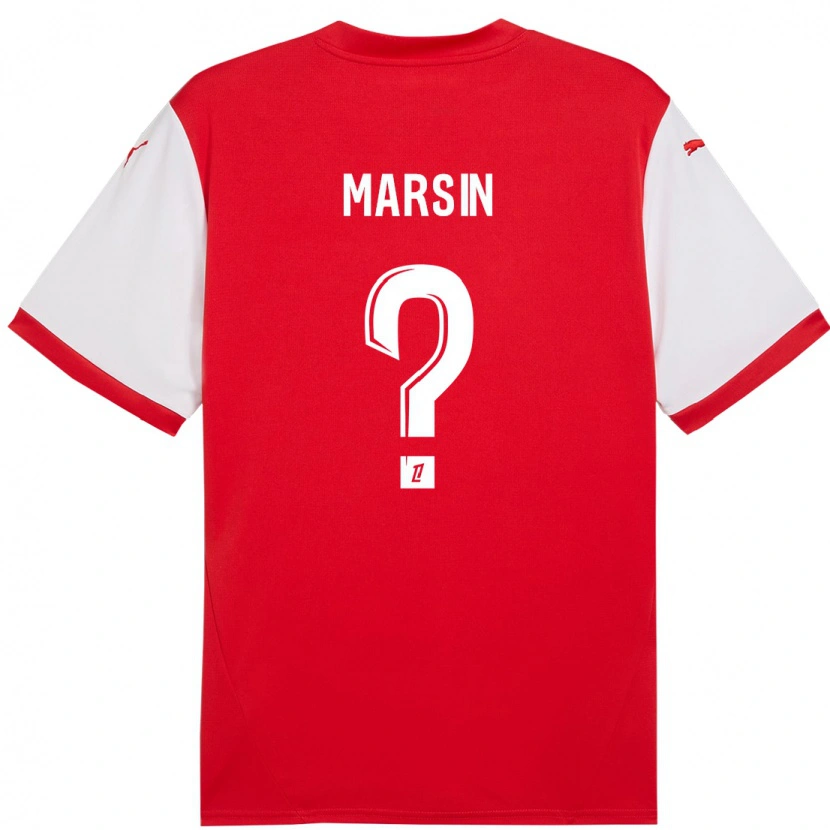 Danxen Män Antonin Marsin #0 Röd Vit Hemmatröja Matchtröjor 2024/25 Tröjor T-Tröja