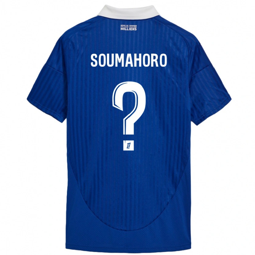Danxen Män Mohamed Soumahoro #0 Blå Vit Hemmatröja Matchtröjor 2024/25 Tröjor T-Tröja