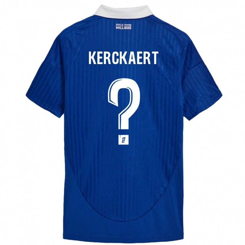 Danxen Män Gabriel Kerckaert #0 Blå Vit Hemmatröja Matchtröjor 2024/25 Tröjor T-Tröja