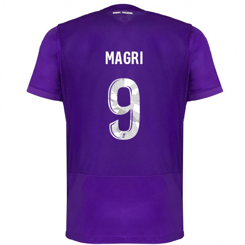 Danxen Män Frank Magri #9 Lila Vit Hemmatröja Matchtröjor 2024/25 Tröjor T-Tröja