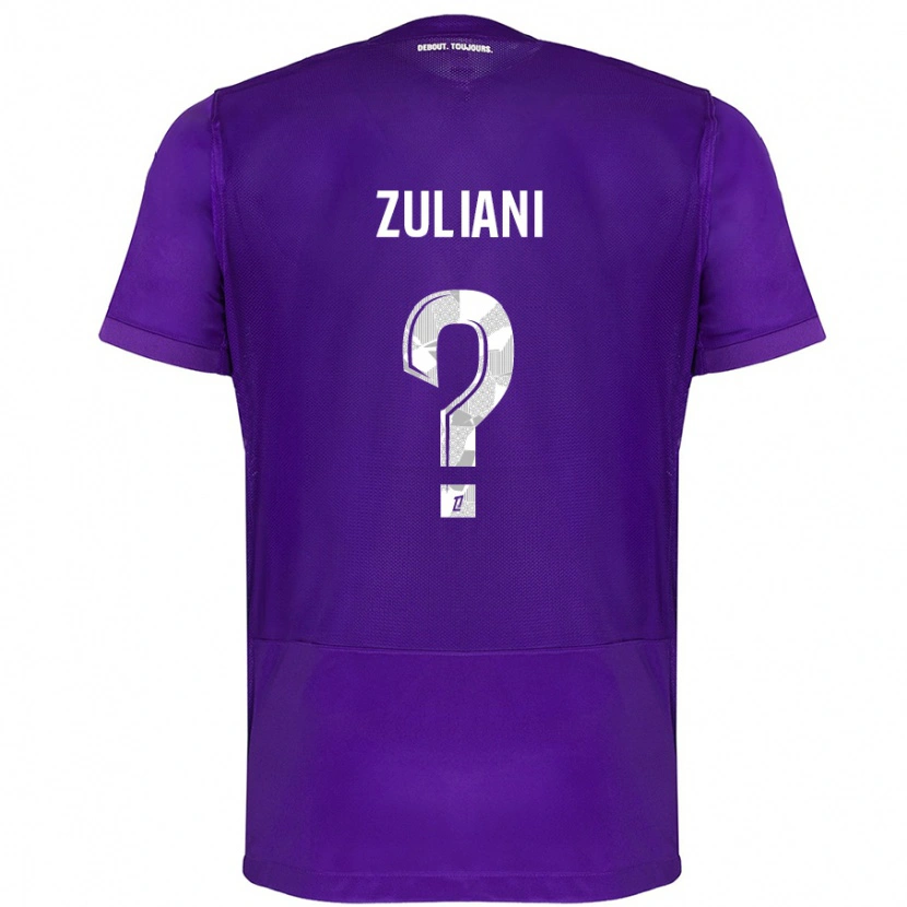 Danxen Män Edhy Zuliani #0 Lila Vit Hemmatröja Matchtröjor 2024/25 Tröjor T-Tröja