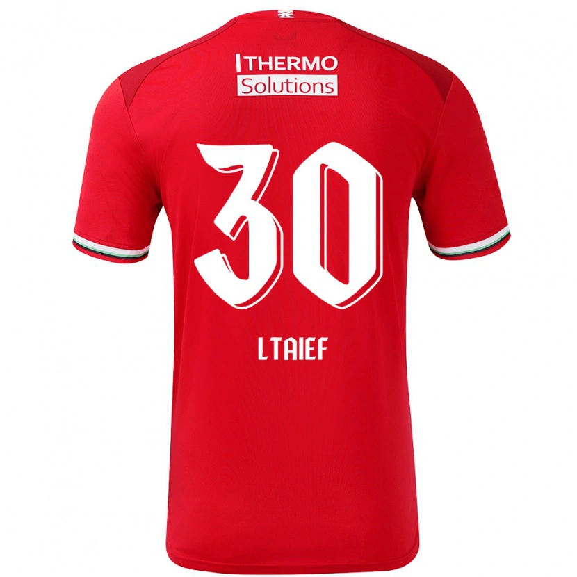 Danxen Män Sayfallah Ltaief #30 Röd Vit Hemmatröja Matchtröjor 2024/25 Tröjor T-Tröja