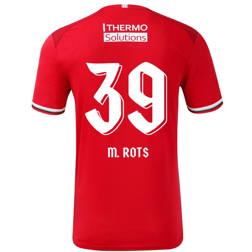 Danxen Män Mats Rots #39 Röd Vit Hemmatröja Matchtröjor 2024/25 Tröjor T-Tröja