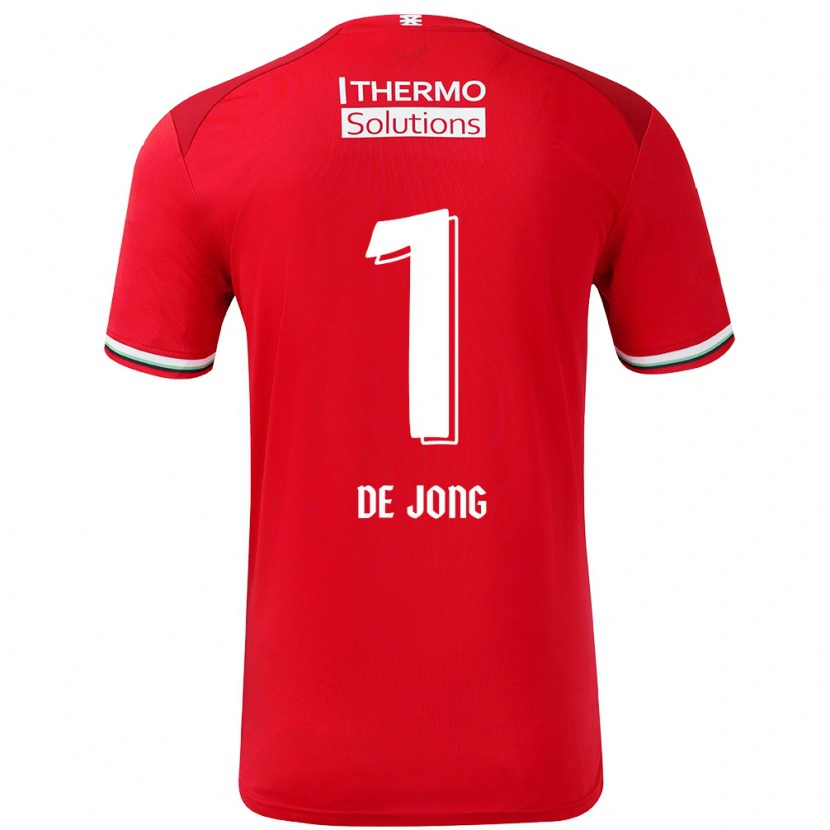 Danxen Män Daniëlle De Jong #1 Röd Vit Hemmatröja Matchtröjor 2024/25 Tröjor T-Tröja