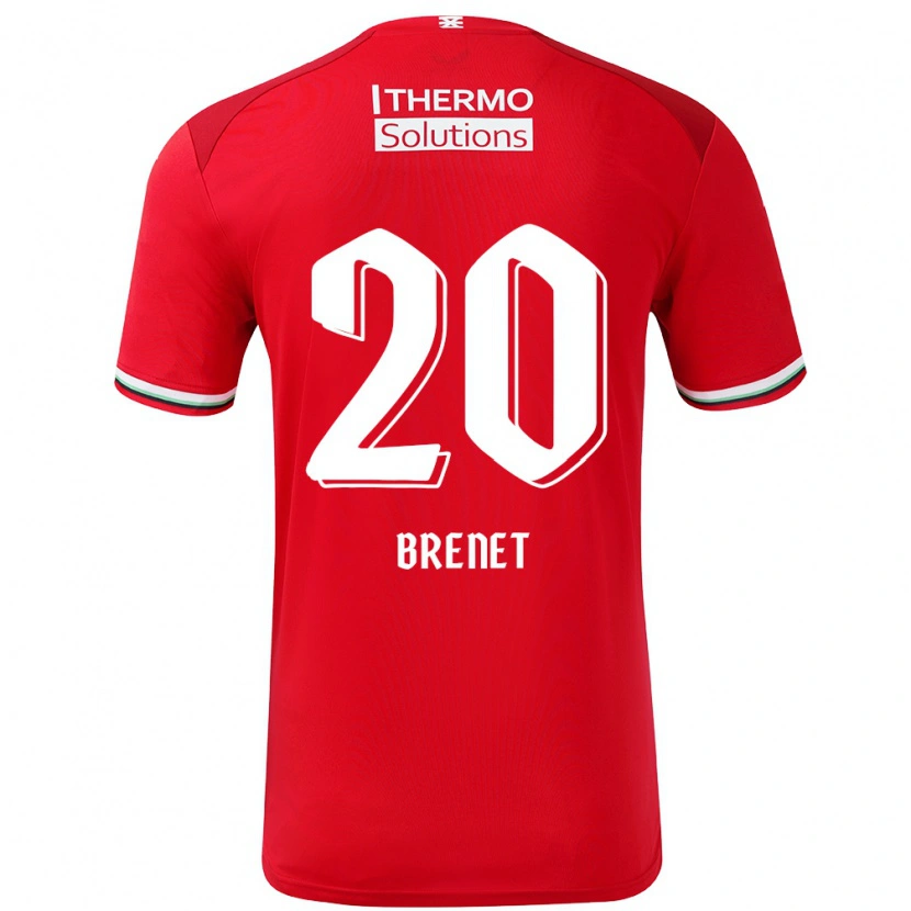 Danxen Män Joshua Brenet #20 Röd Vit Hemmatröja Matchtröjor 2024/25 Tröjor T-Tröja