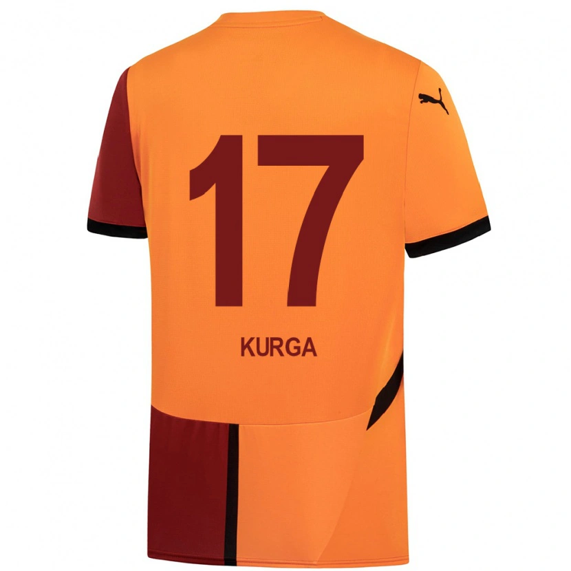 Danxen Män Handan Kurğa #17 Gul Röd Hemmatröja Matchtröjor 2024/25 Tröjor T-Tröja