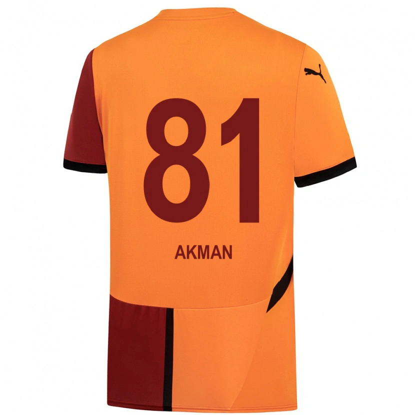Danxen Män Hamza Akman #81 Gul Röd Hemmatröja Matchtröjor 2024/25 Tröjor T-Tröja