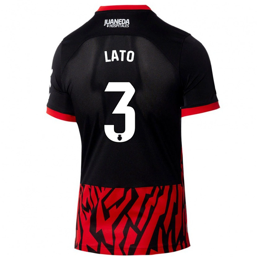 Danxen Män Toni Lato #3 Svart Röd Hemmatröja Matchtröjor 2024/25 Tröjor T-Tröja