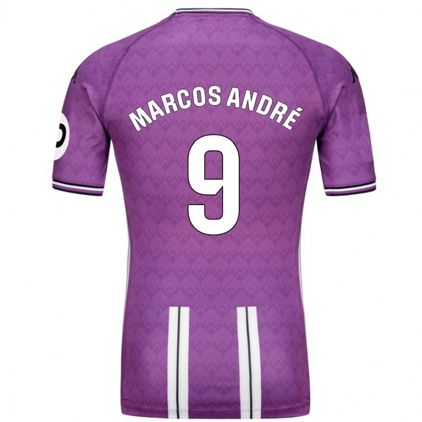 Danxen Män Marcos André #9 Lila Vit Hemmatröja Matchtröjor 2024/25 Tröjor T-Tröja