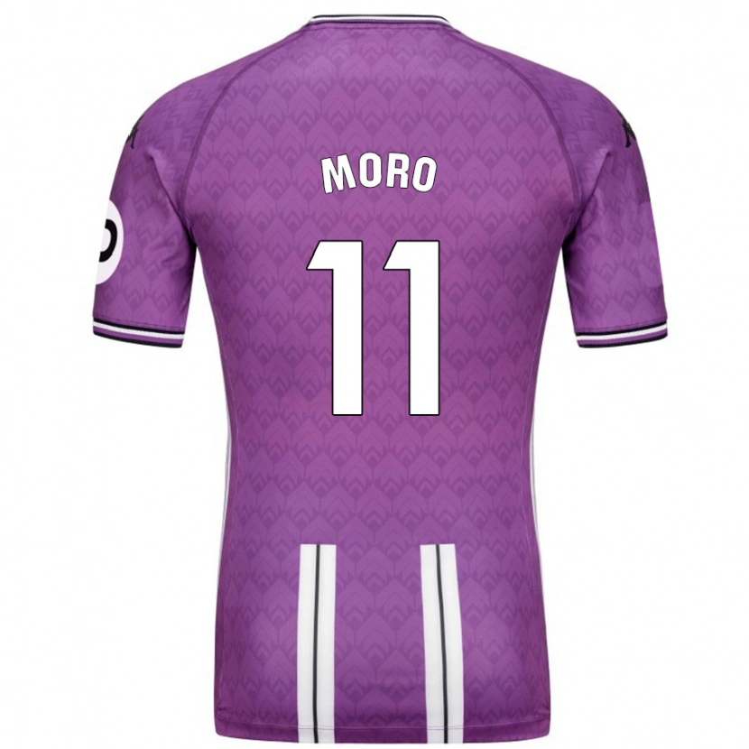 Danxen Män Raúl Moro #11 Lila Vit Hemmatröja Matchtröjor 2024/25 Tröjor T-Tröja