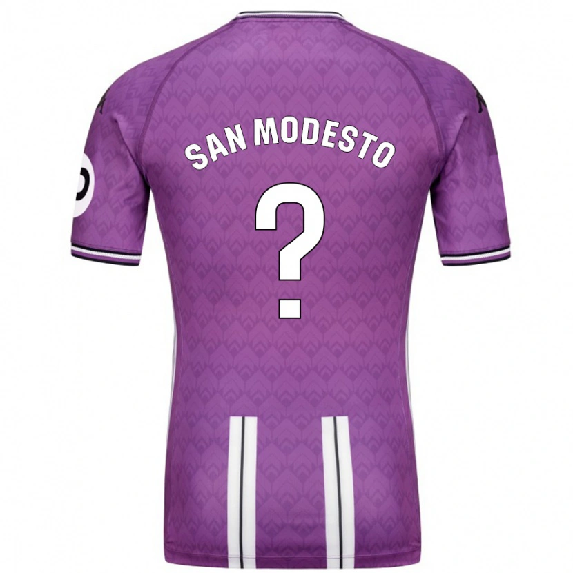Danxen Män Hugo San Modesto #0 Lila Vit Hemmatröja Matchtröjor 2024/25 Tröjor T-Tröja