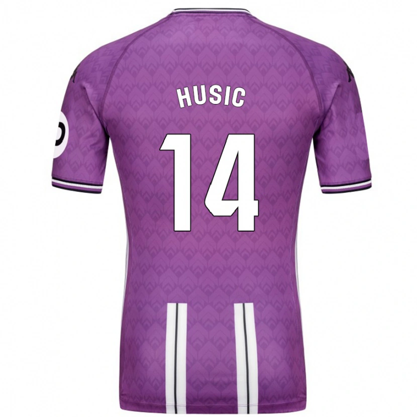 Danxen Män Salih Husic #14 Lila Vit Hemmatröja Matchtröjor 2024/25 Tröjor T-Tröja