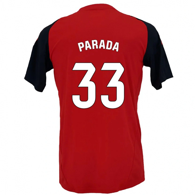 Danxen Män Victor Parada #33 Röd Svart Hemmatröja Matchtröjor 2024/25 Tröjor T-Tröja